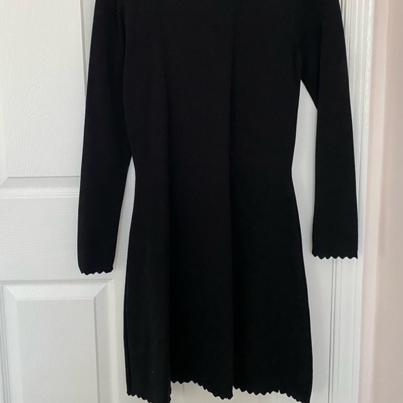 Zara black knit long sleeve dress - Picture 3 of 3